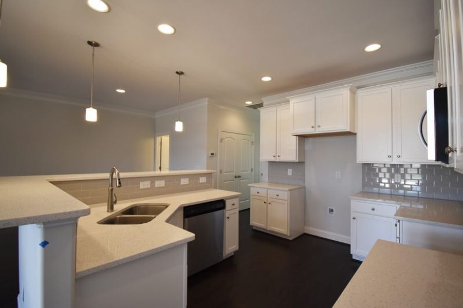 Representative furnished interior of a home built from the Cayman X by Keystone Homes NC in Trellises, High Point (Image 36).