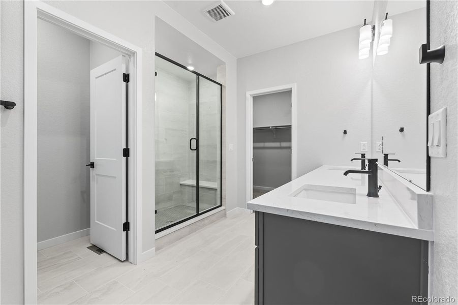 Furnished interior view inside a new home in Tribute at Lyric, Lone Tree (Image 13).