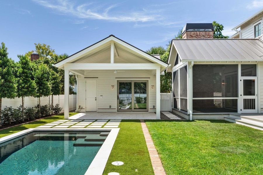 Front exterior of a new home in , Mount Pleasant, SC, highlighting curb appeal (Image 25).