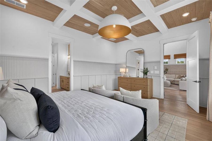 Furnished interior view inside a new home in Villages at Sharon Springs, Cumming (Image 25).