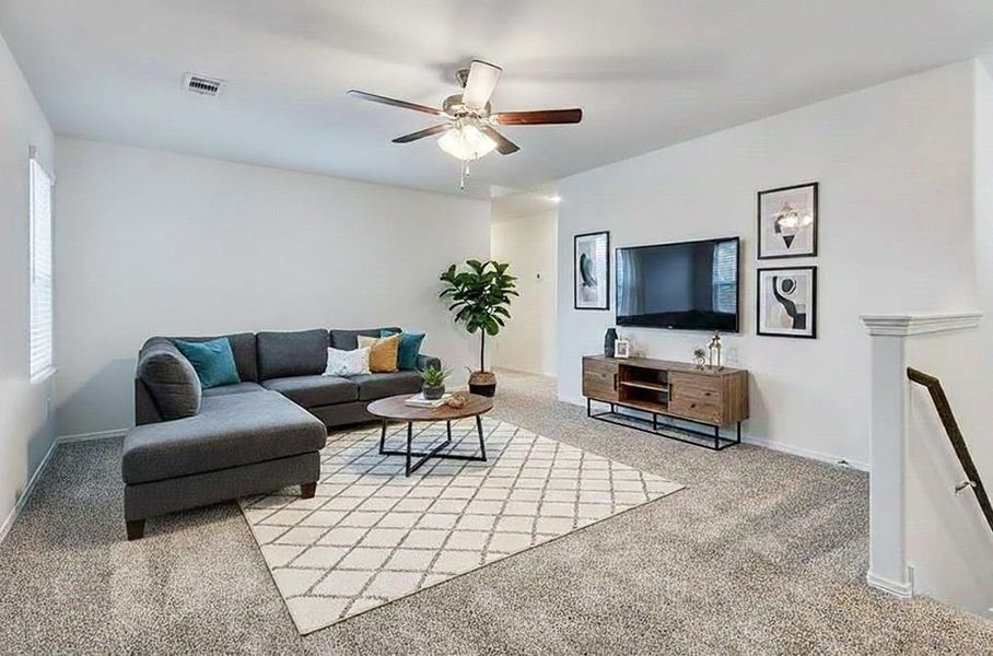 Furnished interior view inside a new home in , Katy (Image 6). Furnished interior view inside a new home in , Katy (Image 6).