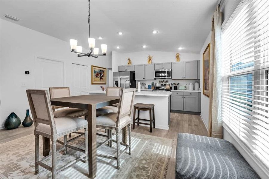 Furnished interior view inside a new home in , The Villages (Image 5).