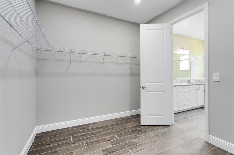 Large walk-in closet!