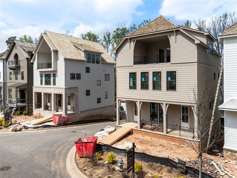 In-progress construction of a new home in , Alpharetta, GA (Image 27).