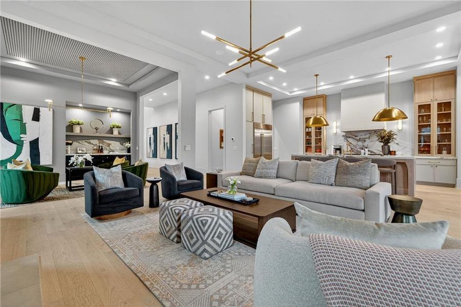 Furnished interior view inside a new home in , Atlanta (Image 5). Furnished interior view inside a new home in , Atlanta (Image 5).