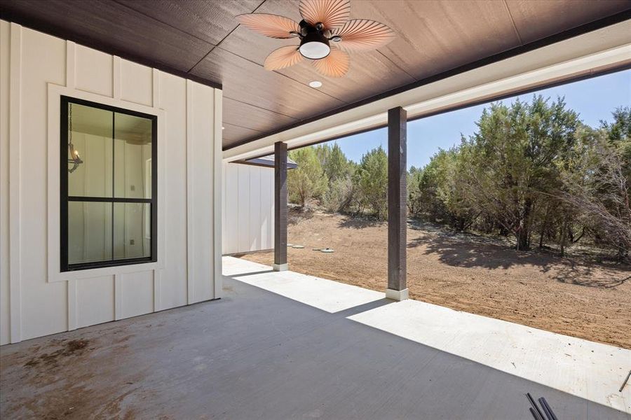 Exterior details and patio area of a home in , Bluff Dale (Image 23).