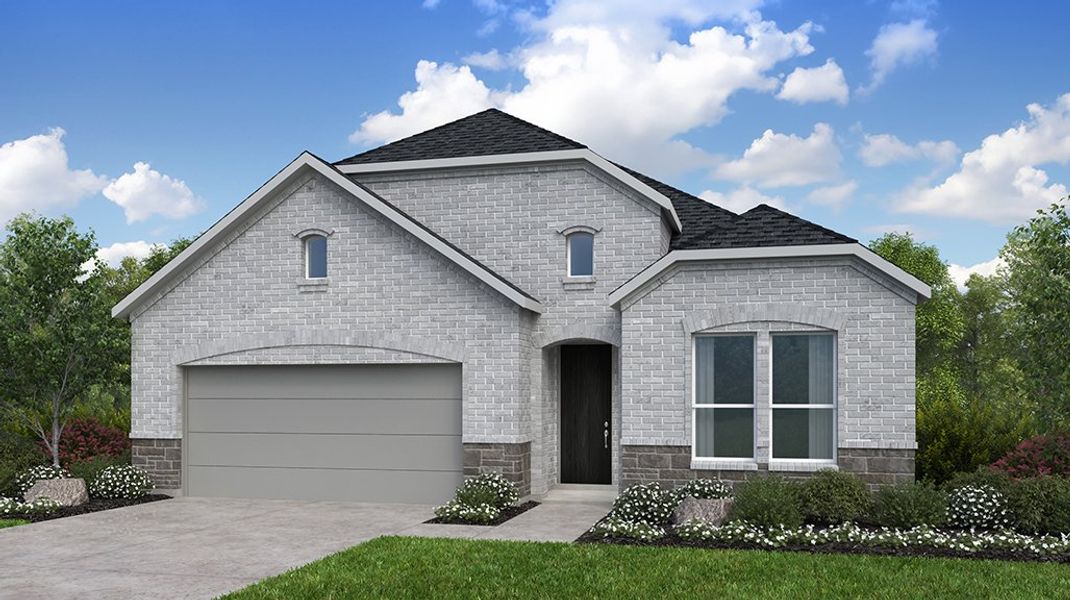 Representative exterior photo of a completed home built from the Merlot by Taylor Morrison in The Ranch at Uptown Celina, Celina, TX (Image 2). Representative exterior photo of a completed home built from the Merlot by Taylor Morrison in The Ranch at Uptown Celina, Celina, TX (Image 2).