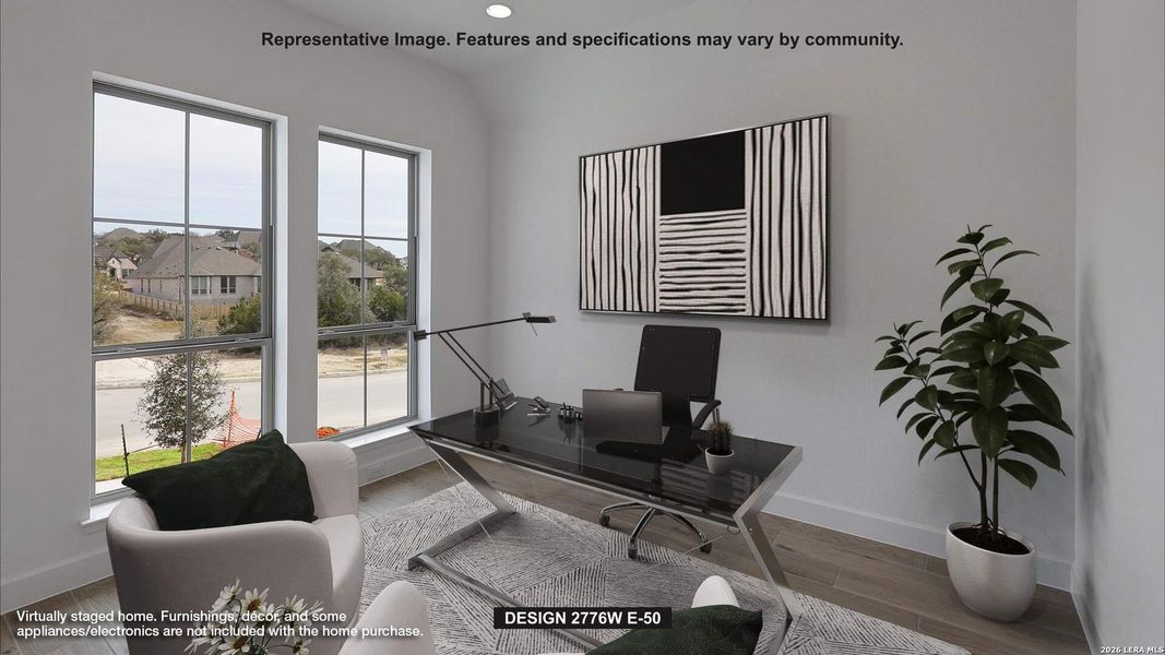 Furnished interior view inside a new home in Cibolo Valley Heights, Cibolo (Image 3).