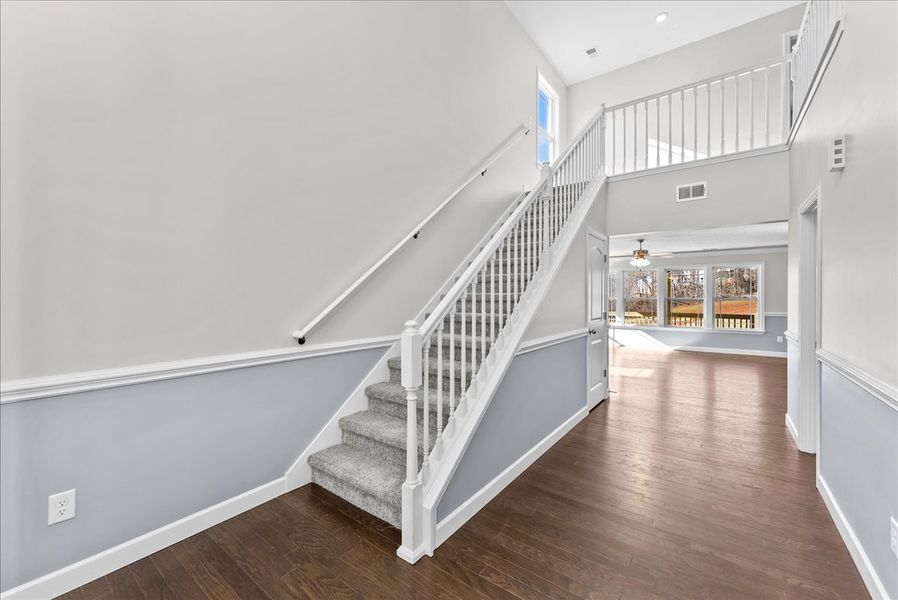 Representative unfurnished interior of a home built from the Emilia by Enchanted Homes in Guadalupe Heights, Seguin (Image 14).
