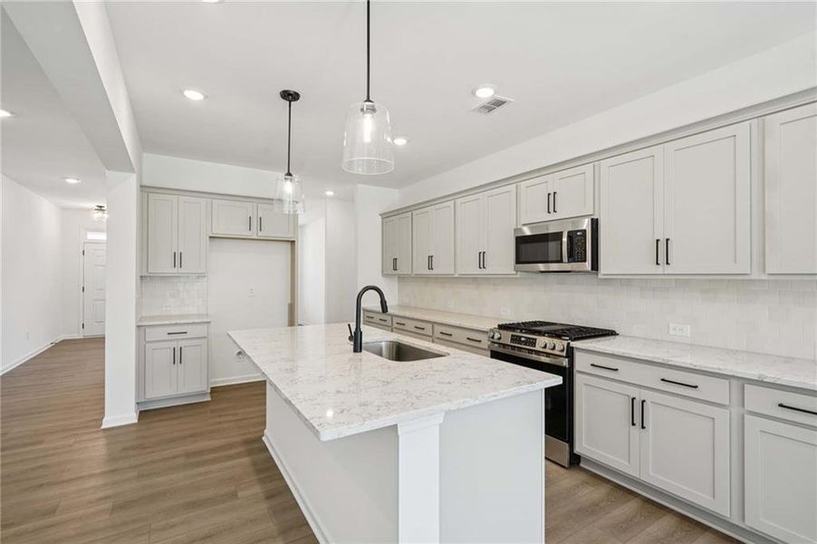 Furnished interior view inside a new home in The Estates at Casteel, Bethlehem (Image 9).