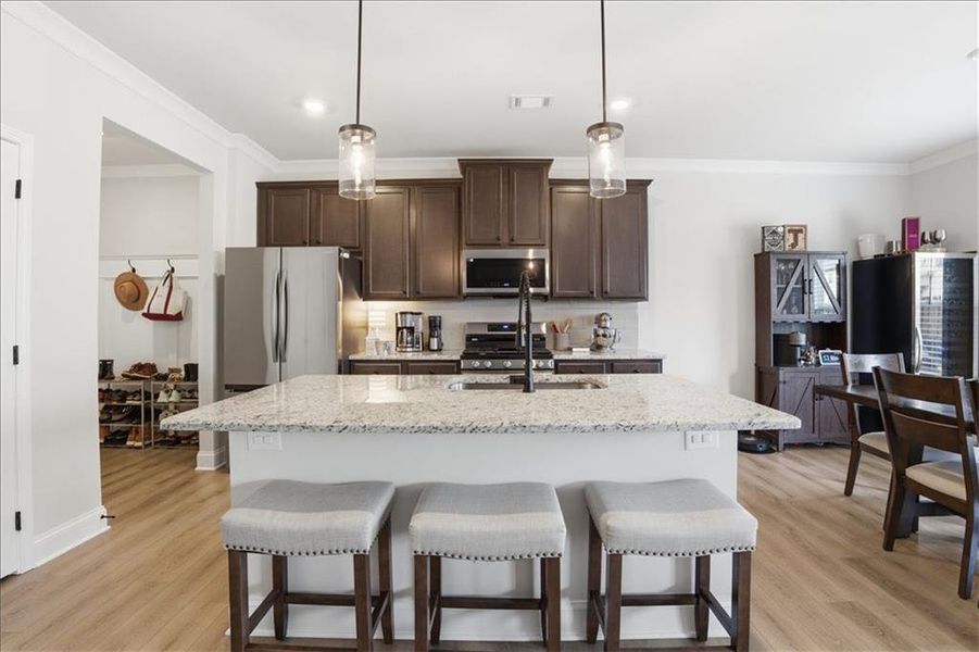 Furnished interior view inside a new home in Crofton Place Enclave, Snellville (Image 37).
