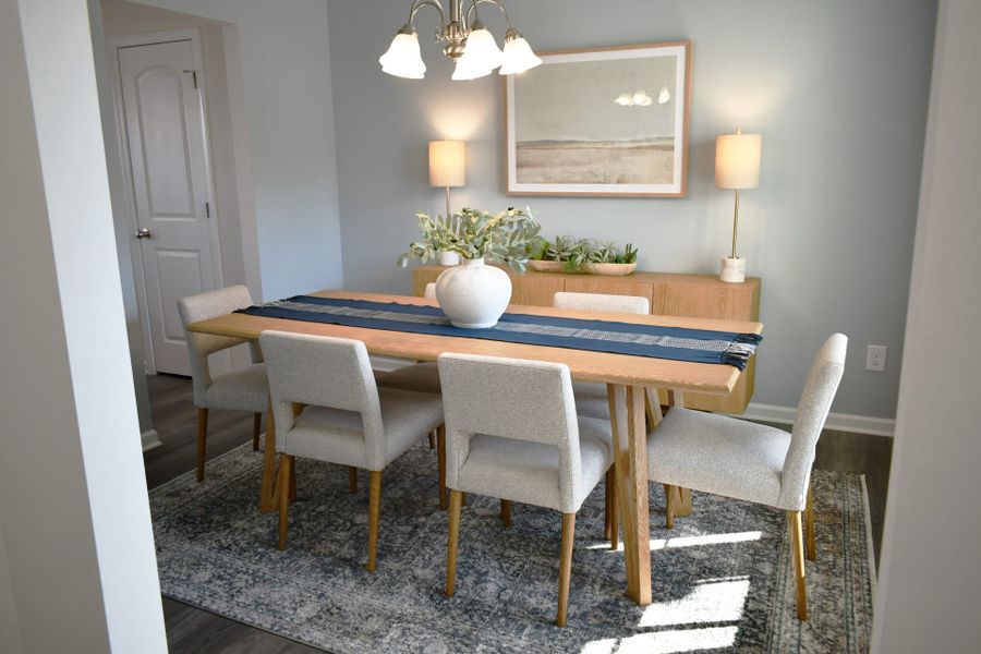 Representative furnished interior of a home built from the Irvine by Keystone Homes NC in Brassfield Meadows, Burlington (Image 12).