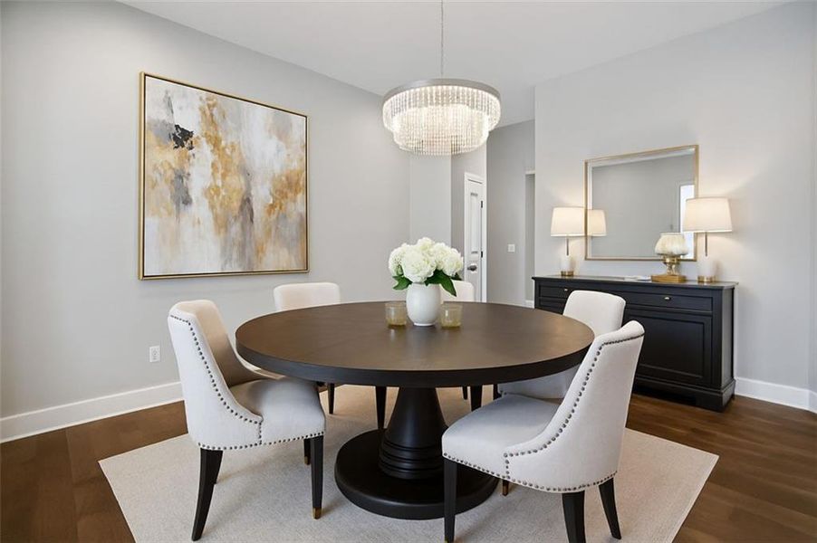 Furnished interior view inside a new home in , Mableton (Image 9).