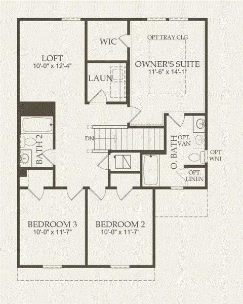 Centex Homes, Pierce floor plan