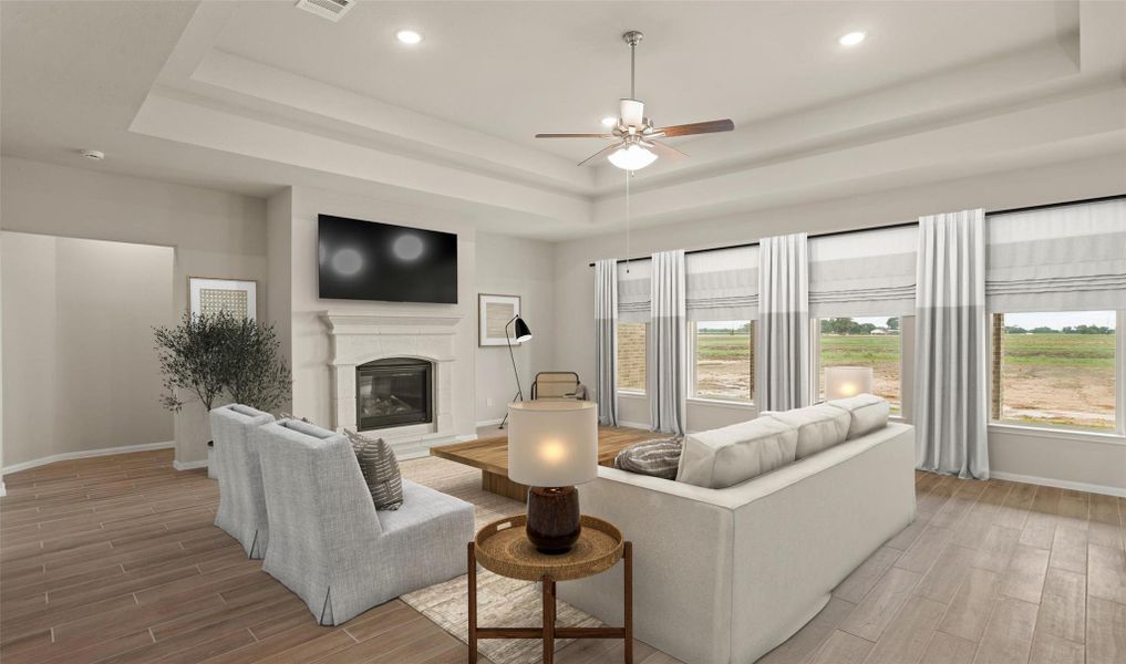 Cozy fireplace in great room (*Photo not of actual home and used for illustration purposes only.) Cozy fireplace in great room (*Photo not of actual home and used for illustration purposes only.)