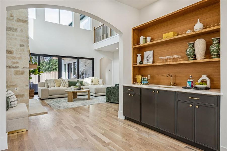 Furnished interior view inside a new home in , Dallas (Image 14).