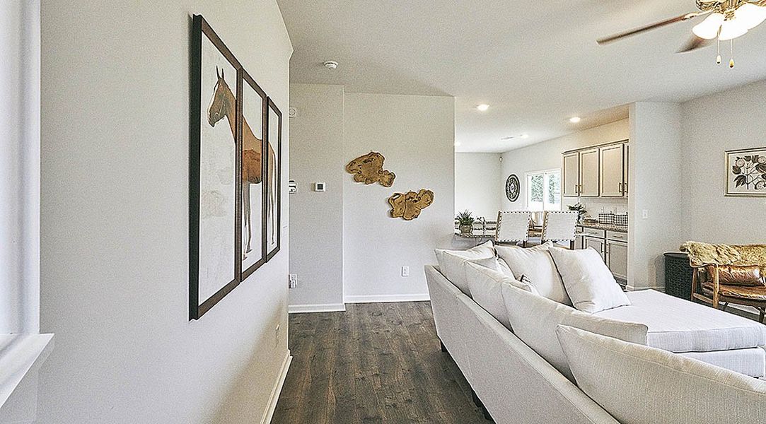 Representative furnished interior of a home built from the WILMINGTON by D.R. Horton in Cedar Oaks, Greensboro (Image 16). Representative furnished interior of a home built from the WILMINGTON by D.R. Horton in Cedar Oaks, Greensboro (Image 16).