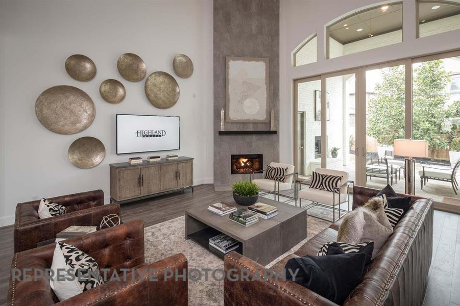 Furnished interior view inside a new home in Star Trail, Prosper (Image 6).