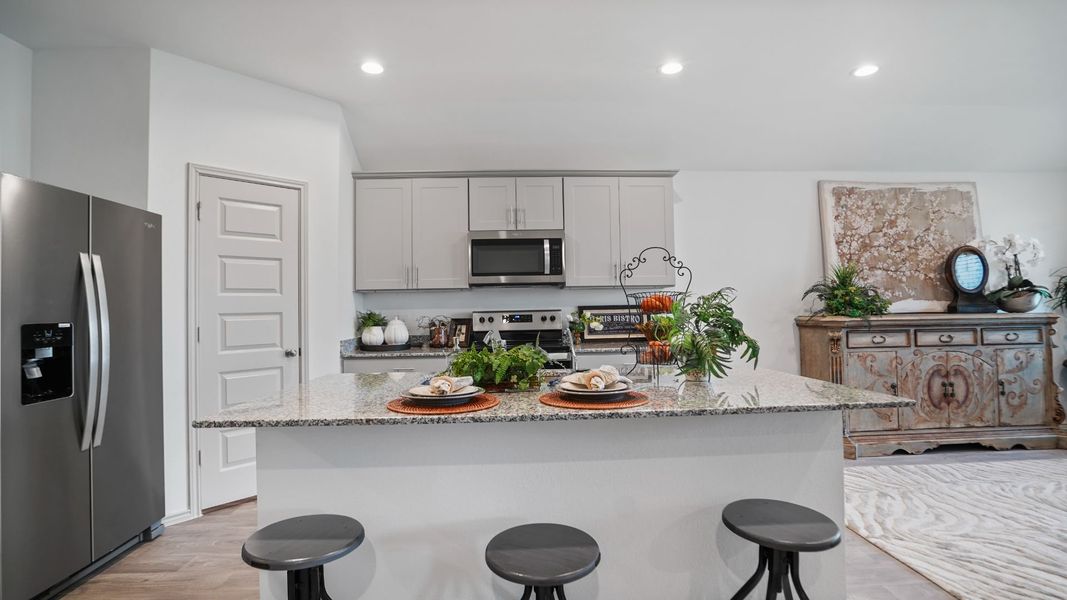 Representative furnished interior of a home built from the EASTON by D.R. Horton in Westward Pointe, Sealy (Image 7).