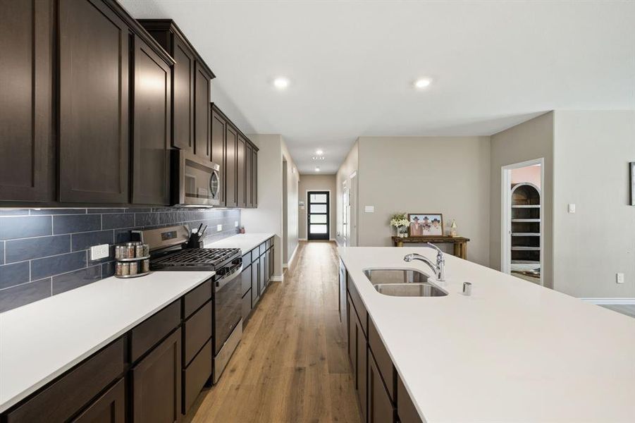 Furnished interior view inside a new home in , Fate (Image 13).