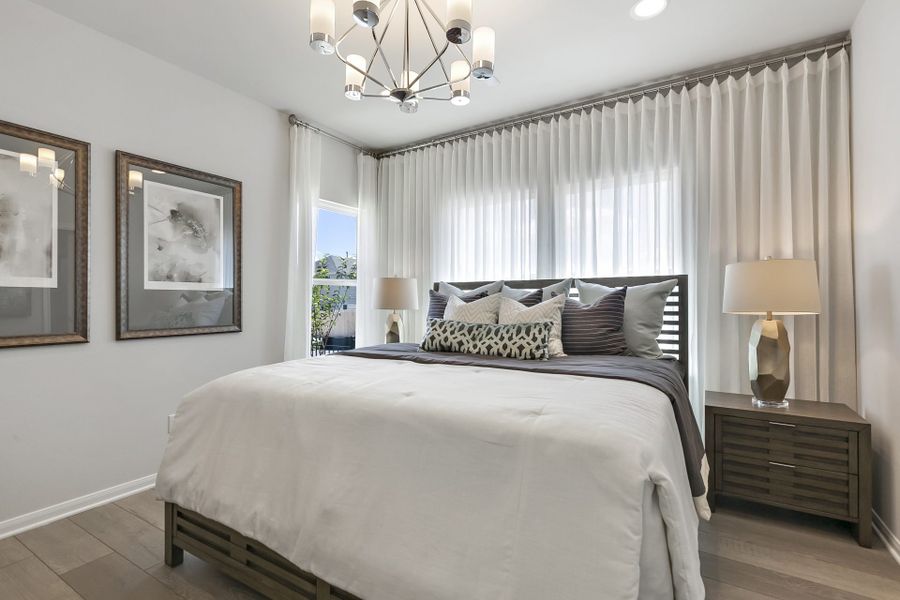 Furnished interior view inside a new home in Trace, San Marcos (Image 7).