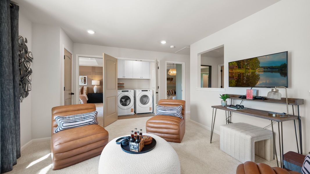 Representative furnished interior of a home built from the Clarity by DRB Homes in Adagio, Dacula (Image 8).