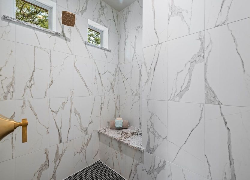 Whitehall Floor Plan in The Colony, Bastrop | Sitterle Homes Master Bathroom Shower Whitehall Floor Plan in The Colony, Bastrop | Sitterle Homes Master Bathroom Shower