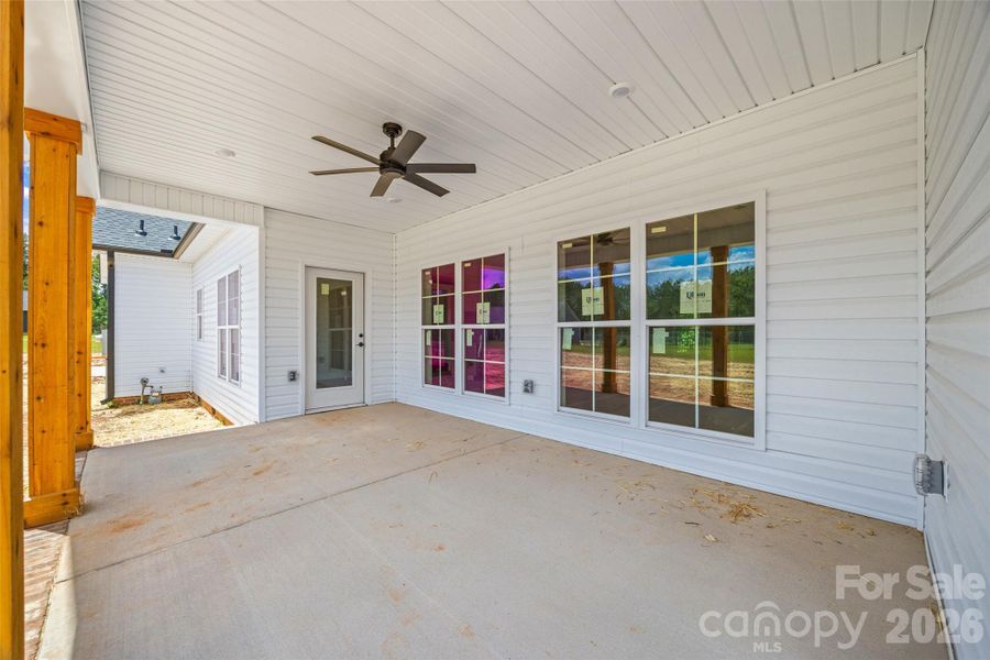 Exterior details and patio area of a home in , Fort Lawn (Image 11).