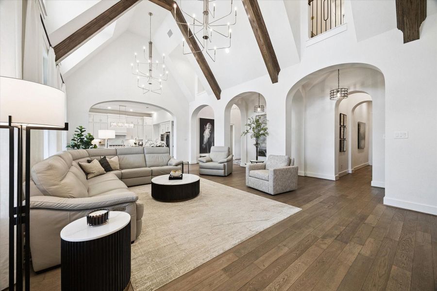 Furnished interior view inside a new home in Elyson, Katy (Image 16).