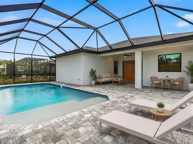 Exterior details and patio area of a home in , Rotonda West (Image 27).