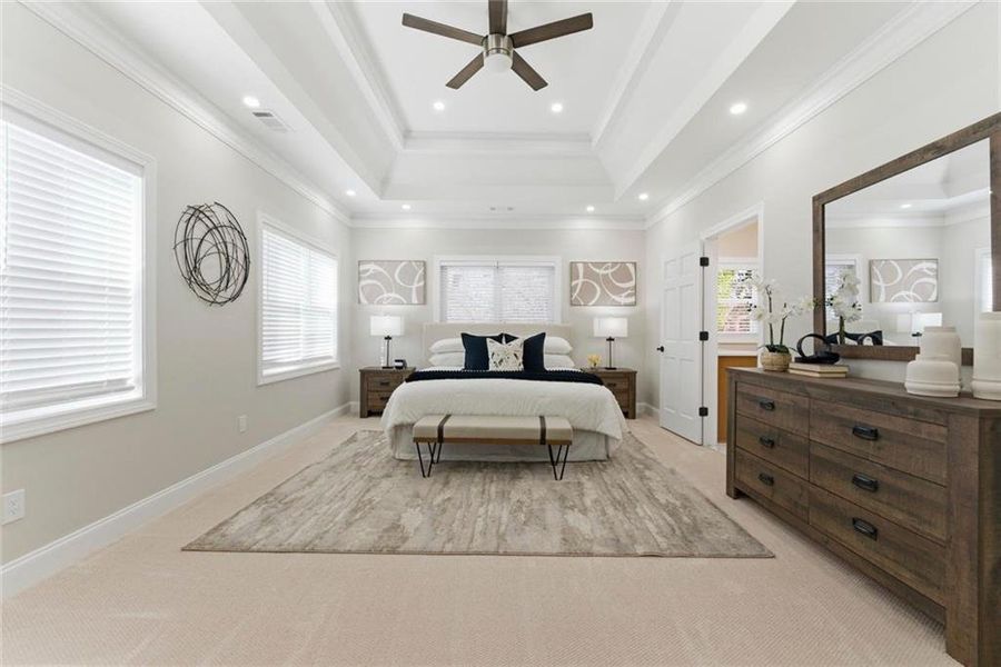 Furnished interior view inside a new home in , Atlanta (Image 17). Furnished interior view inside a new home in , Atlanta (Image 17).