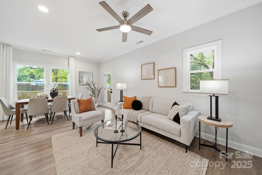 Furnished interior view inside a new home in , Charlotte (Image 37).