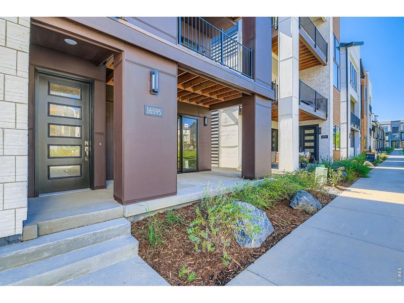 Exterior details and patio area of a home in Baseline, Broomfield (Image 27).