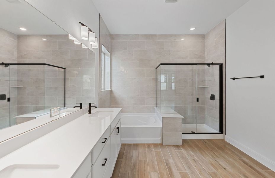 Furnished interior view inside a new home in Bluffview Reserve, Leander (Image 15).