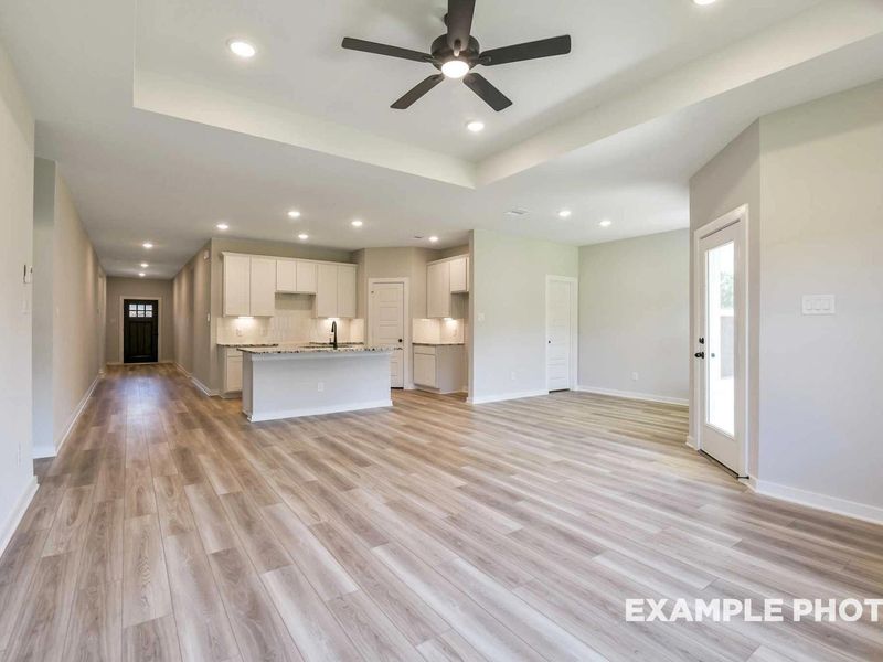 Representative unfurnished interior of a home built from the The Daphne F by Davidson Homes LLC in Sundance Cove, Crosby (Image 13). Representative unfurnished interior of a home built from the The Daphne F by Davidson Homes LLC in Sundance Cove, Crosby (Image 13).