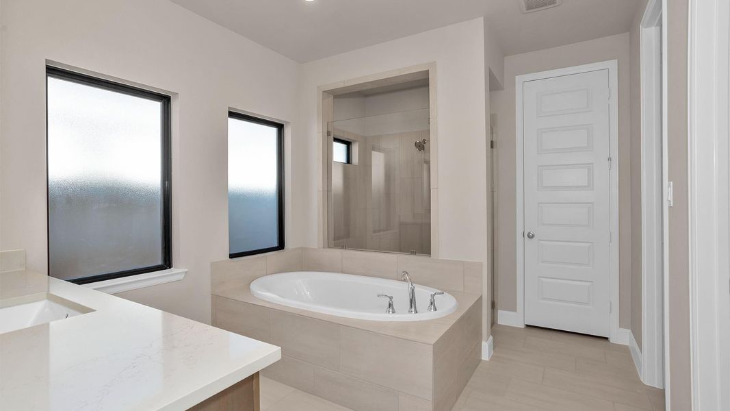 Furnished interior view inside a new home in Marvida, Cypress (Image 6).