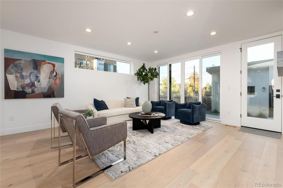 Living Room opens to the Backyard!