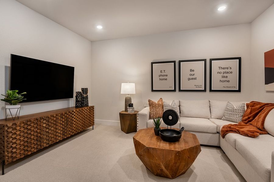 Furnished interior view inside a new home in Travisso, Leander (Image 9).