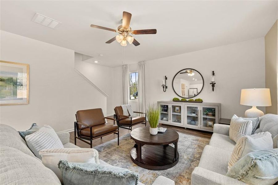 Furnished interior view inside a new home in Jackson Landing, Jefferson (Image 40). Furnished interior view inside a new home in Jackson Landing, Jefferson (Image 40).