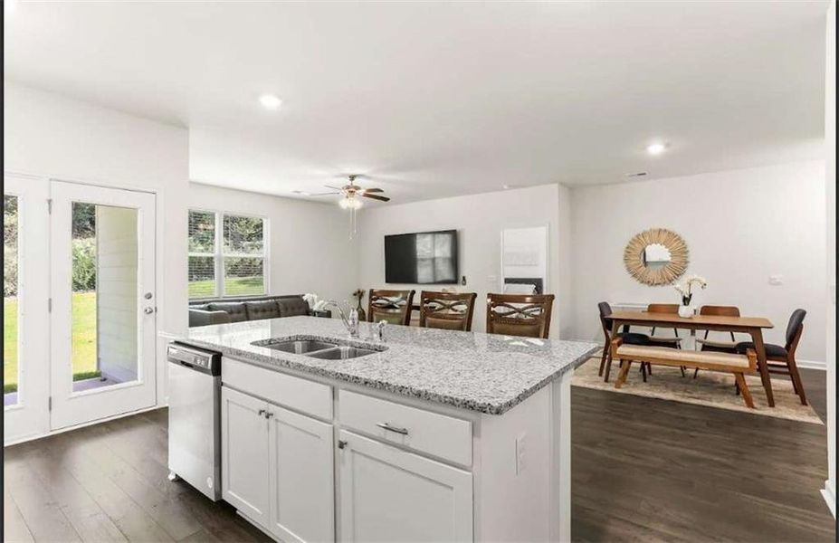 Furnished interior view inside a new home in The Villages at Oakshire, Atlanta (Image 10).
