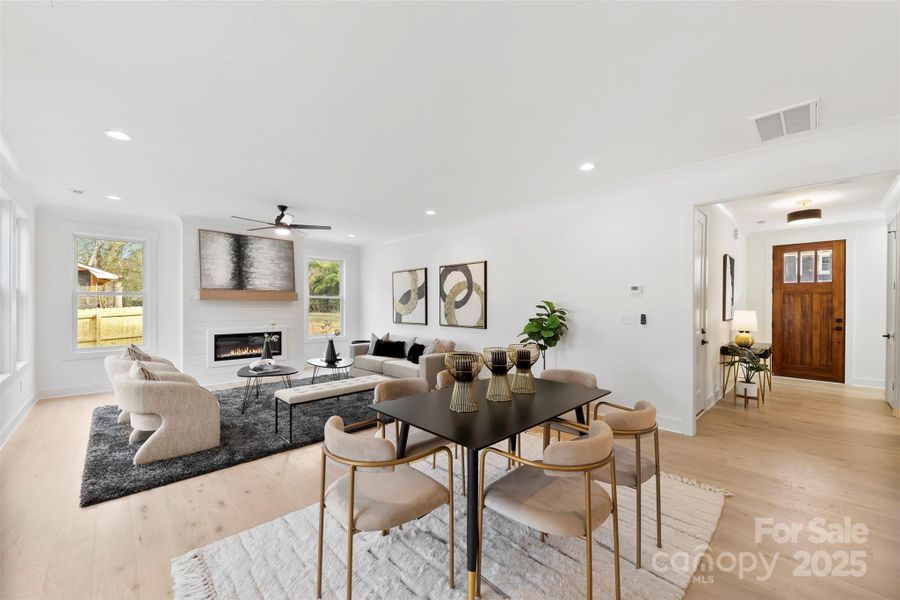 Furnished interior view inside a new home in , Belmont (Image 16).