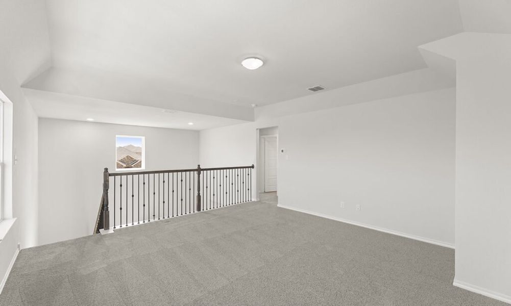 Representative exterior photo of a completed home built from the Thorndale by Impression Homes in Heartland, Heartland, TX (Image 16). Representative exterior photo of a completed home built from the Thorndale by Impression Homes in Heartland, Heartland, TX (Image 16).