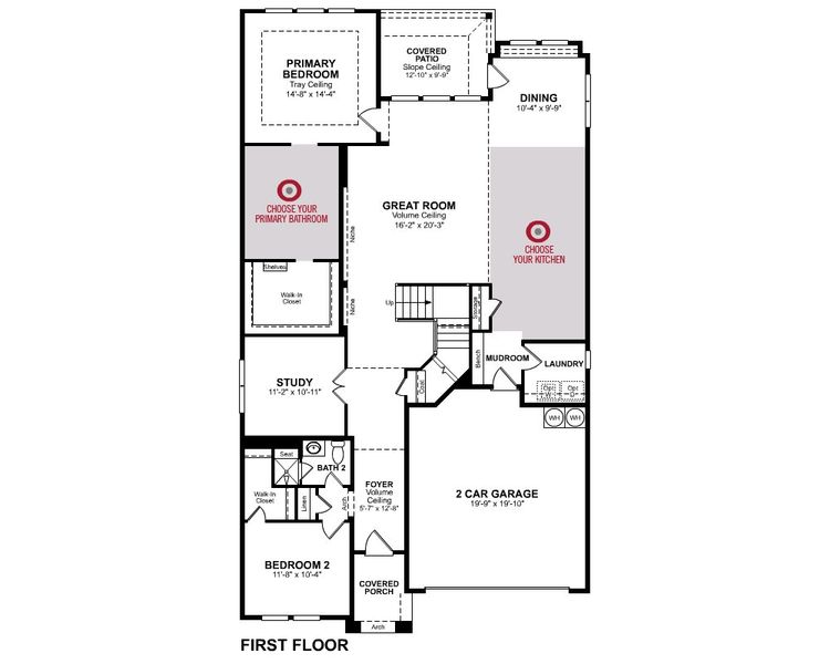 2D floor plan layout for the Summerfield by Beazer Homes in Enclave at Legacy Hills, Celina, TX (Image 3).