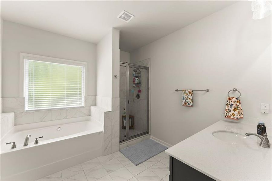 Furnished interior view inside a new home in , Dawsonville (Image 36).