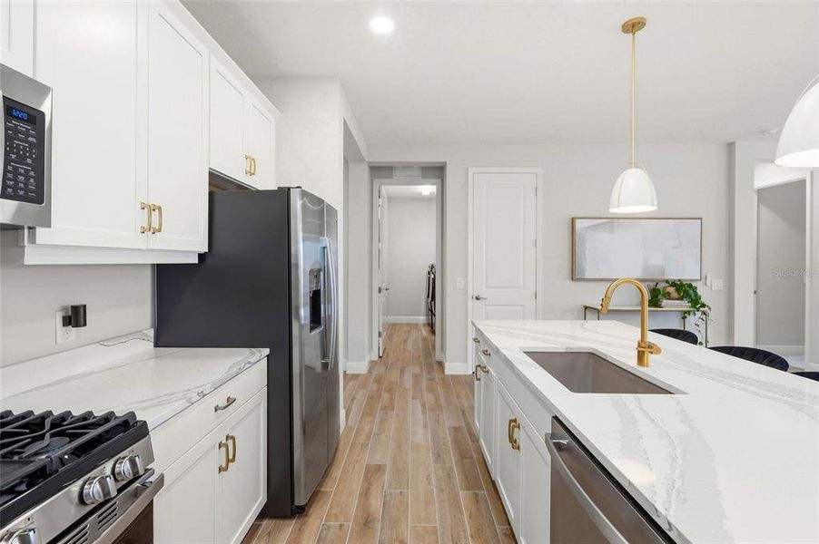 Furnished interior view inside a new home in LakeHouse Cove at Waterside, Sarasota (Image 36). Furnished interior view inside a new home in LakeHouse Cove at Waterside, Sarasota (Image 36).