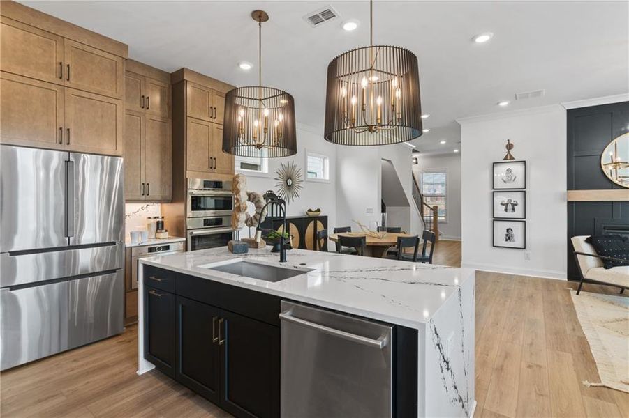 Furnished interior view inside a new home in Waterhaven, Cumming (Image 13).