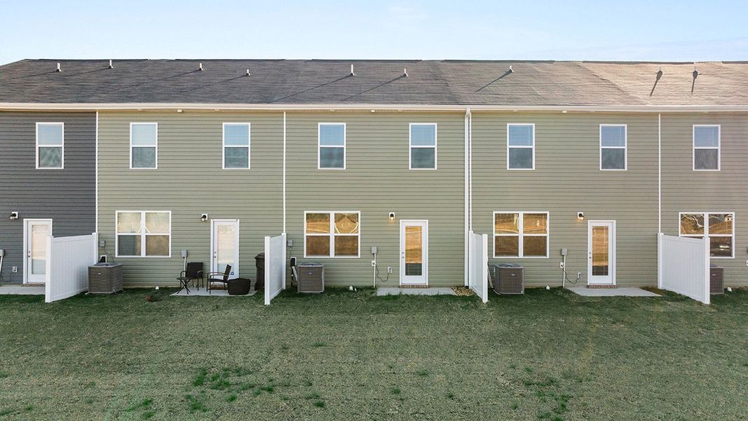 Exterior details and patio area of a home in Weatherstone, Grovetown (Image 3). Exterior details and patio area of a home in Weatherstone, Grovetown (Image 3).