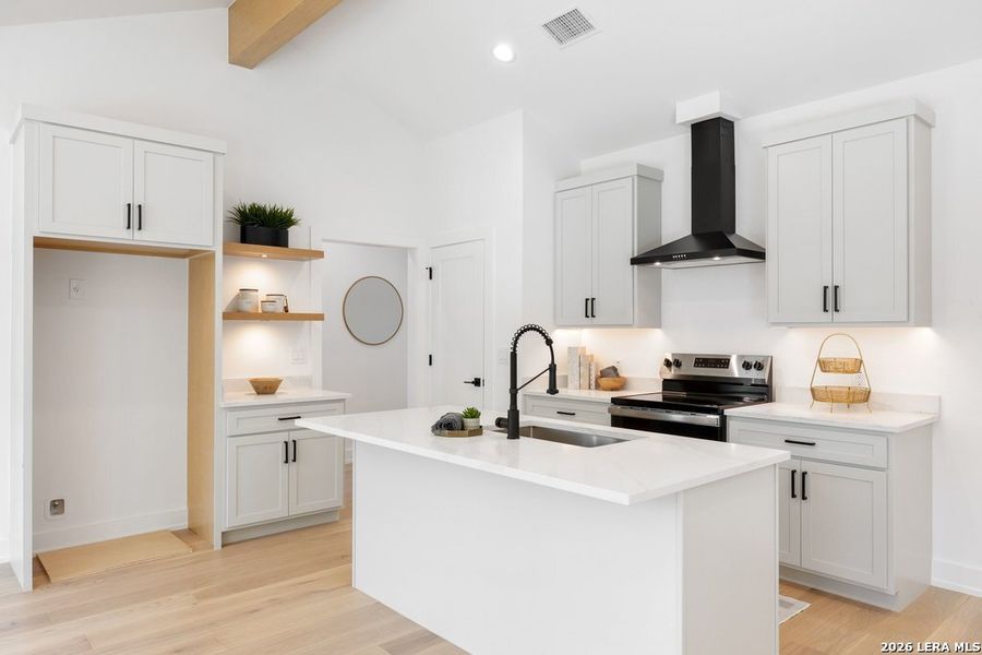 Furnished interior view inside a new home in , Blanco (Image 7).