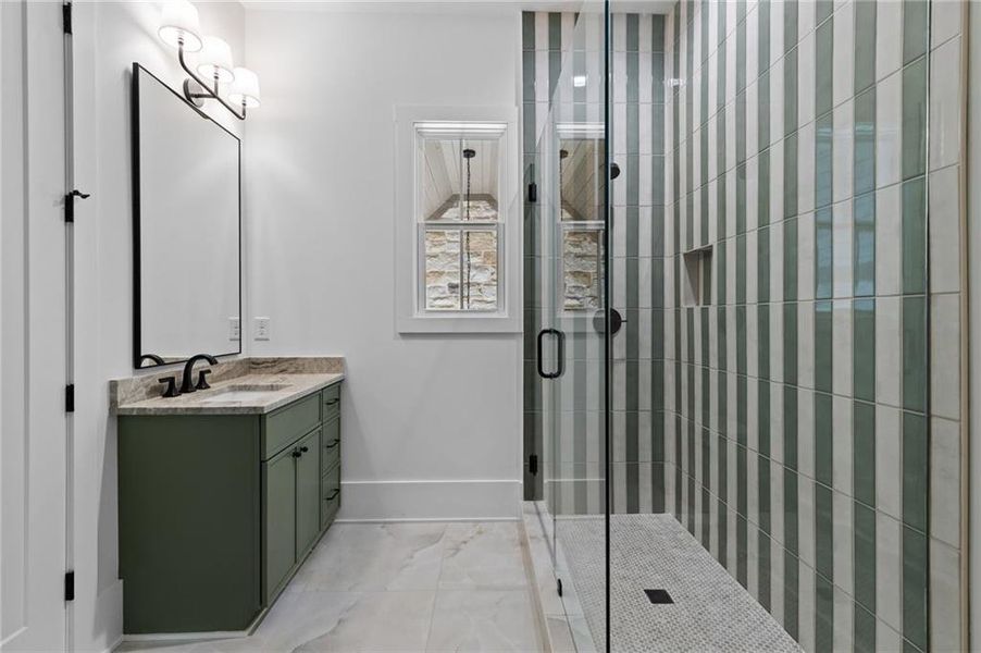 Furnished interior view inside a new home in , Buford (Image 37).