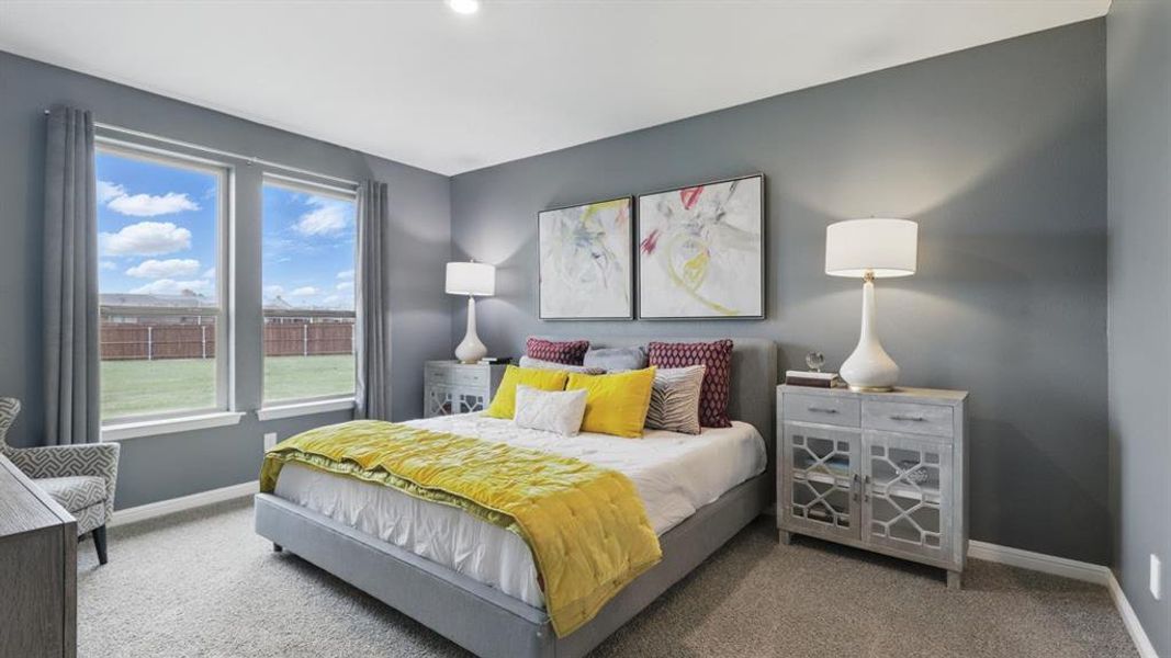 Furnished interior view inside a new home in Monarch at the Meadows, Denton (Image 10). Furnished interior view inside a new home in Monarch at the Meadows, Denton (Image 10).